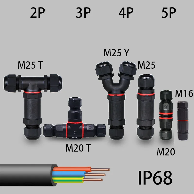 Cable Gland Waterproof - Electrical Waterproof Terminal Cable Connector IP68
