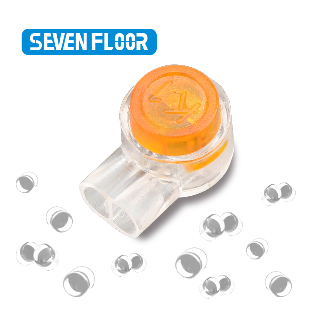 Cable Gland Waterproof - 50/100/200PCS Waterproof Gel-Filled Orange Clear Button