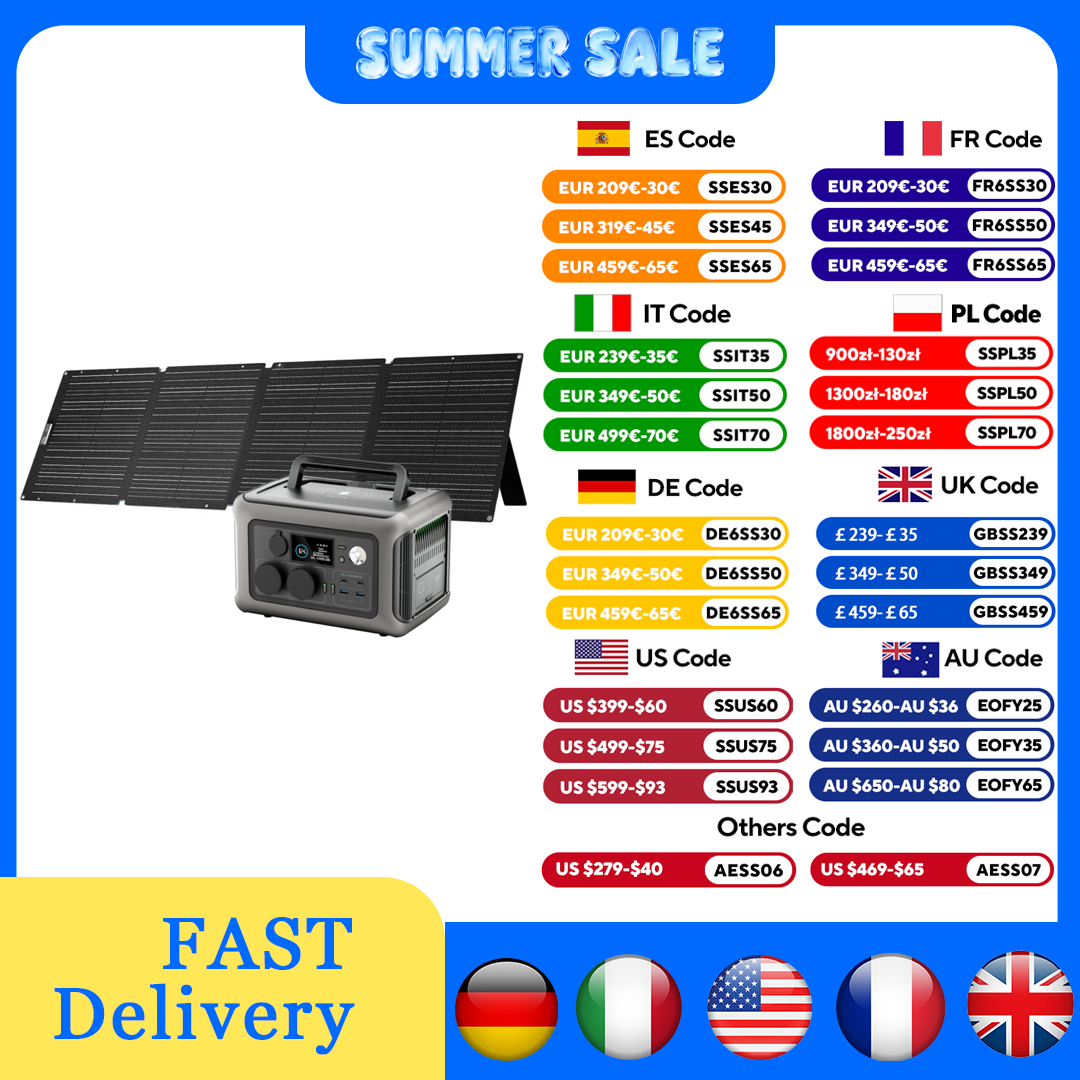 Renewable Energy Systems - ALLPOWERS R600 Power station 299Wh 600W