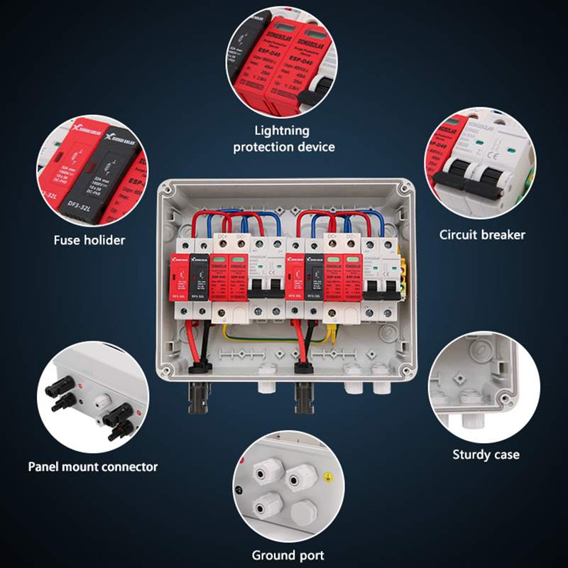 XIONGISOLAR 2 in 2 out DC 600V - Solar Combiner Box 评论和价格