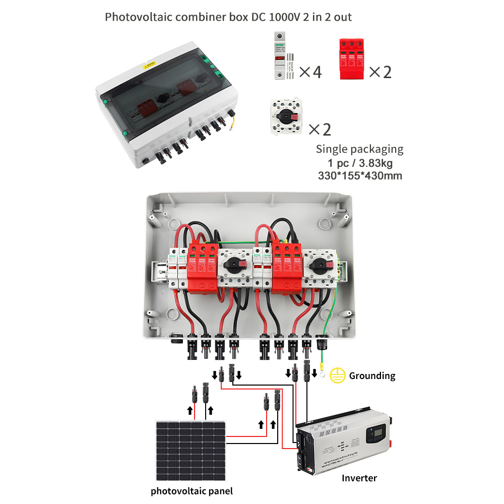 DIY GO Solar Photovoltaic 2 In - Solar Combiner Box 评论和价格
