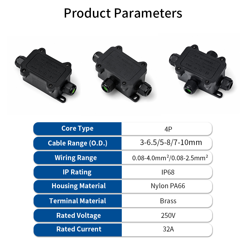 IP68 Waterproof Junction Box 2 - Cable Gland Waterproof 评论和价格
