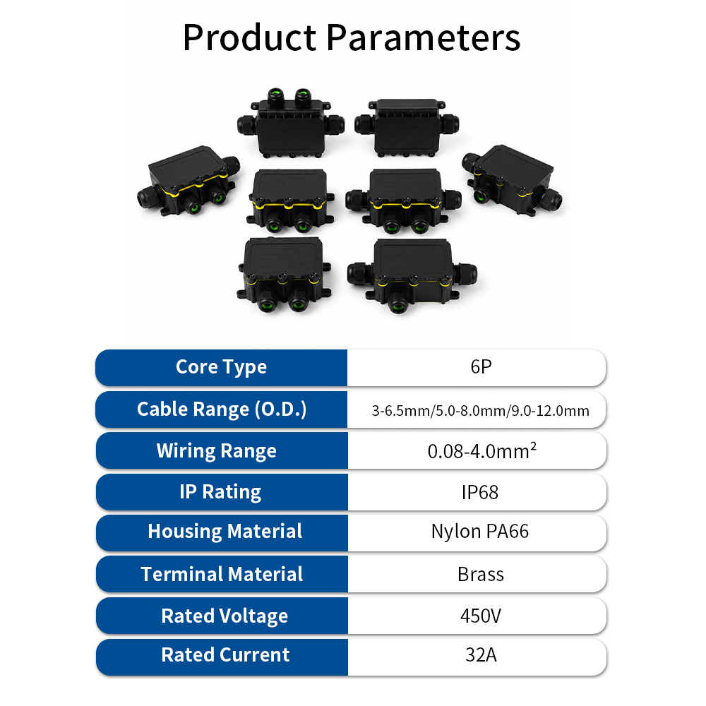 IP68 Waterproof Junction Box 2 - Cable Gland Waterproof 评论和价格