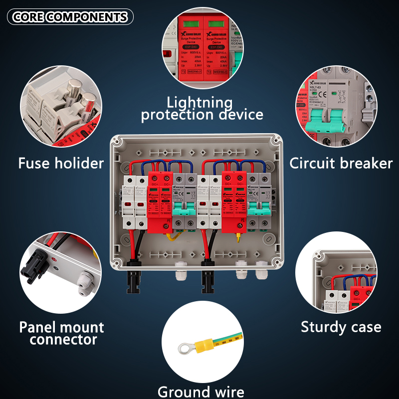 Full Copper Wire PV Combiner B - Solar Combiner Box 评论和价格